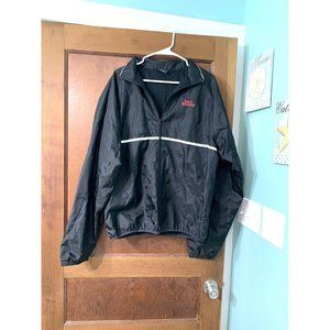 Sports Illustrated Windbreaker Mens Black Jacket S